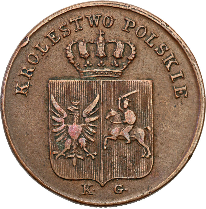 Powstanie Listopadowe. Trojak (3 grosze) 1831 KG, Warszawa